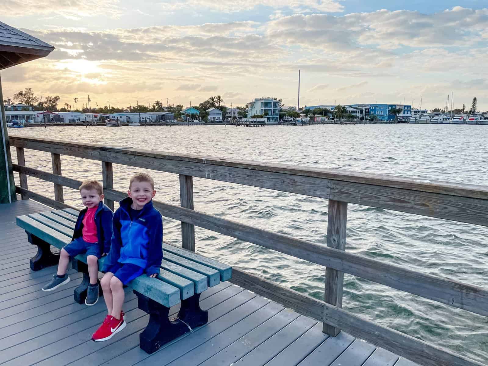 Bridge Street Pier on Anna Maria Island with Kids
