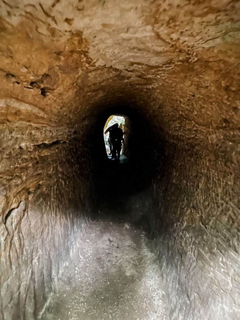 Tunnel to get to Old Man's Cave
