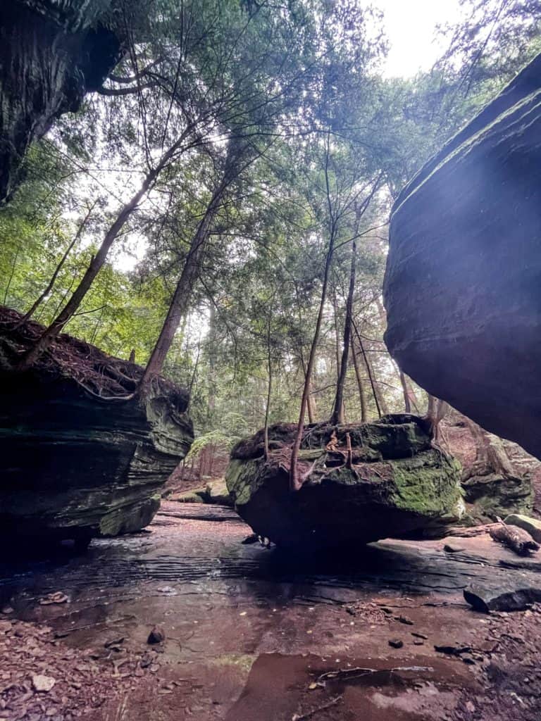 Rock formations at Cedar Falls
