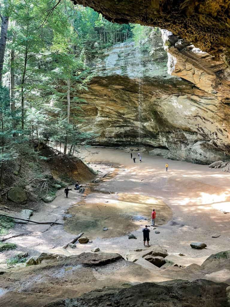 View of Ash Cave from staircase