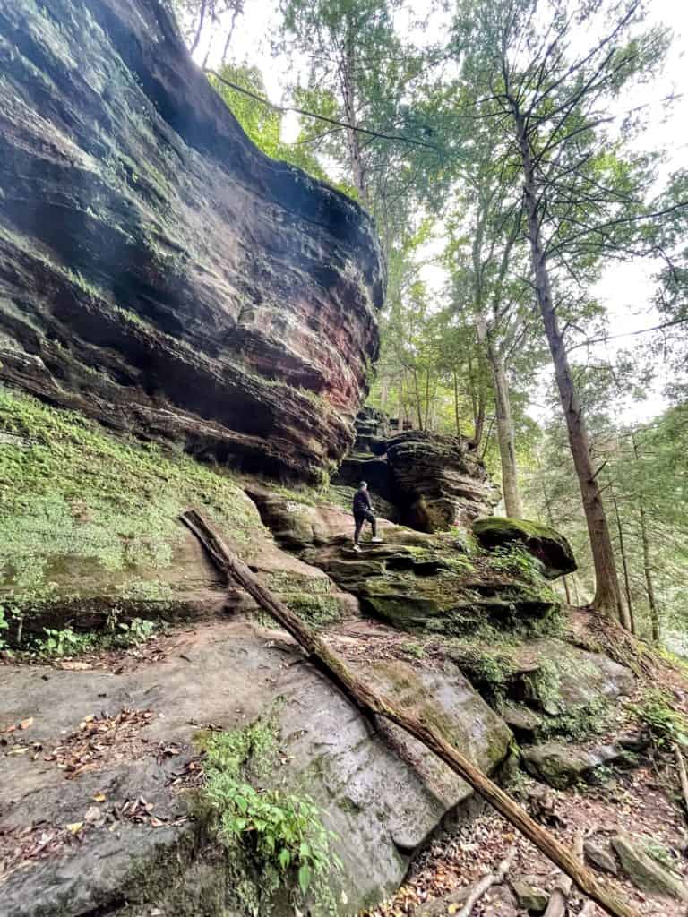 Hiking to Rock House in Ohio