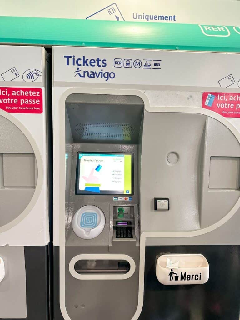 Ticket booth at train station in Disneyland Paris